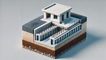 Заглубленный ленточный 8×10 м